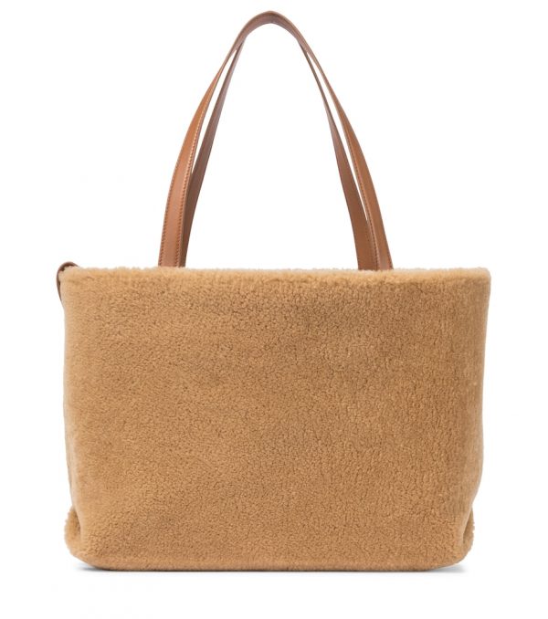 Inside Out reversible shearling tote
