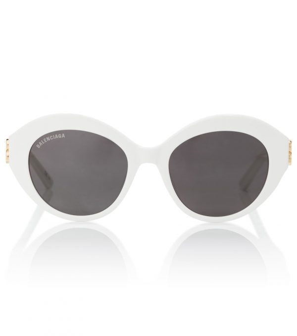 Oval acetate sunglasses