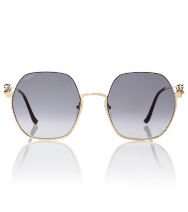 Panthère de Cartier hexagonal sunglasses