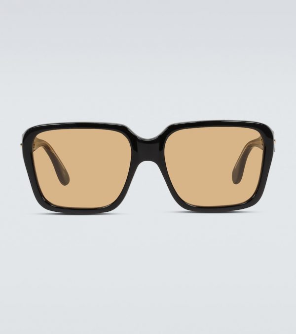 Square-frame acetate sunglasses