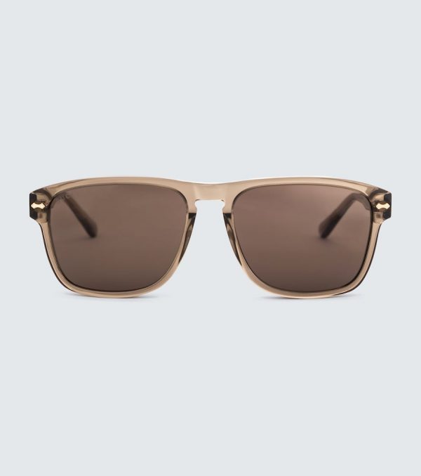 Square-frame acetate sunglasses