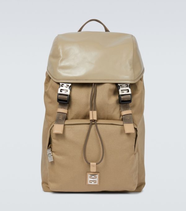 4G leather backpack