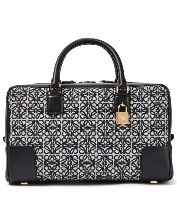 Amazona 28 jacquard and leather tote