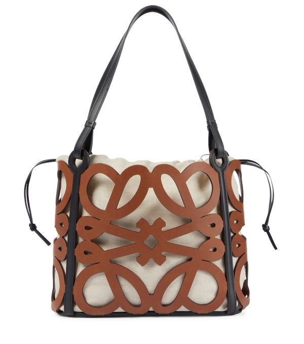 Anagram Small cutout leather tote