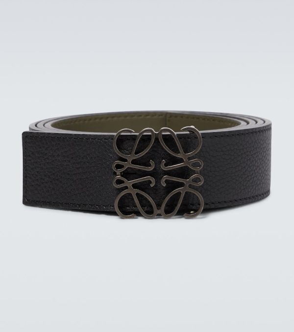 Anagram leather belt