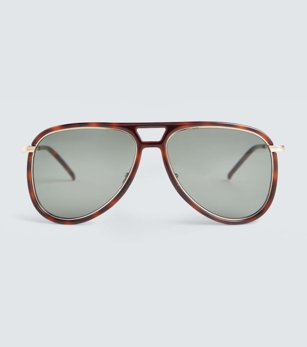 Aviator acetate sunglasses