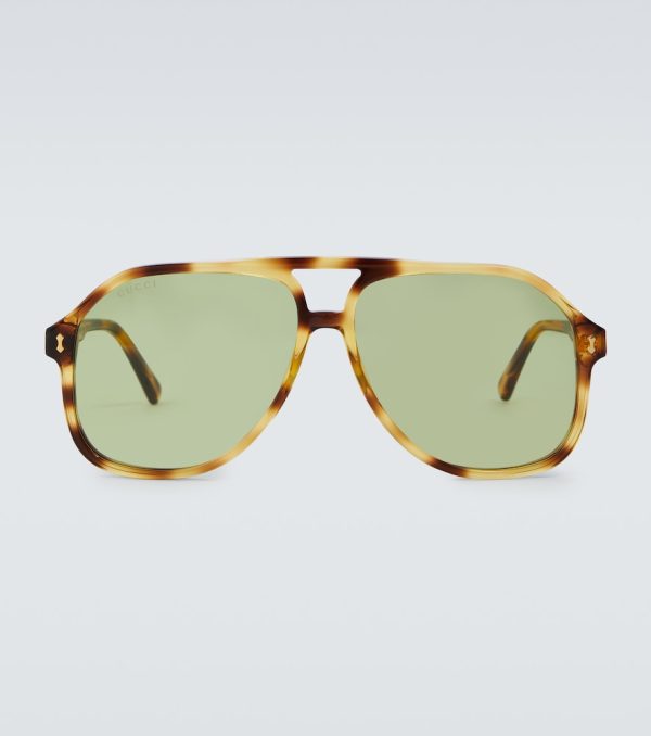 Aviator acetate sunglasses