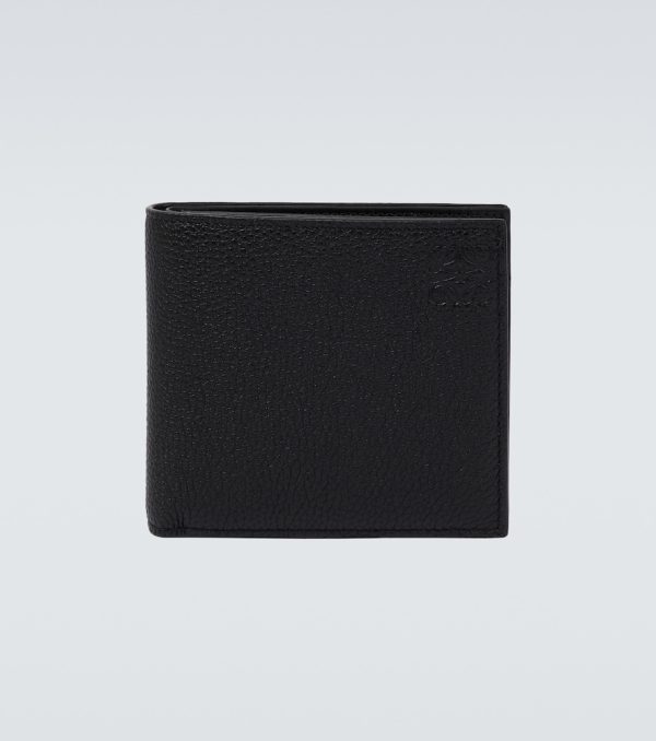 Bifold leather coin wallet