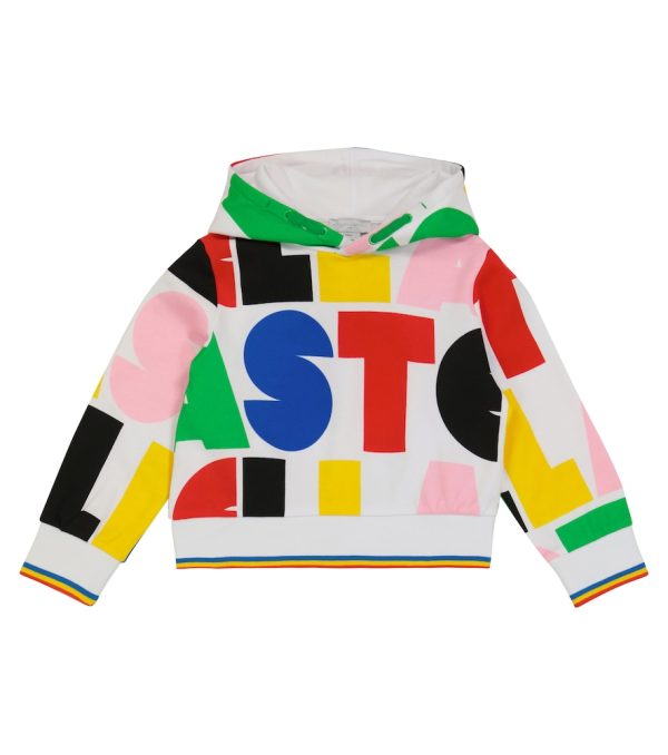 Bold Stella printed cotton hoodie