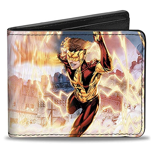 Buckle-Down PU Bifold Wallet - New 52 Vibe Issue #3 Vibe and Kid Flash Cover Pose