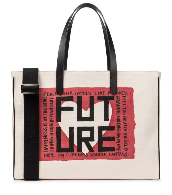 California printed canvas tote