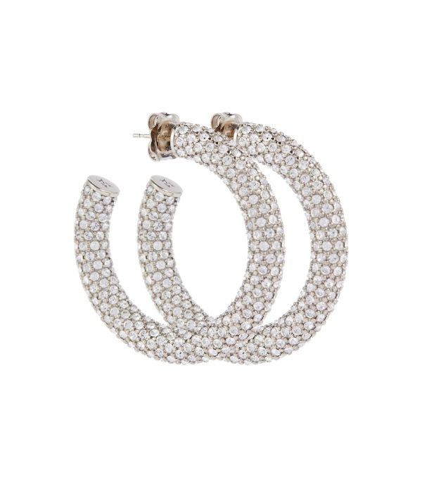 Cameron embellished hoop earrings