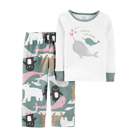 Carter's Toddler Girls 2-pc. Pant Pajama Set, 2t , Gray