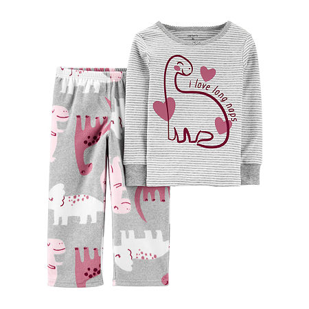 Carter's Toddler Girls 2-pc. Pant Pajama Set, 5t , Gray