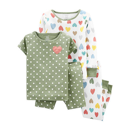 Carter's Toddler Girls 4-pc. Pajama Set, 2t , Green