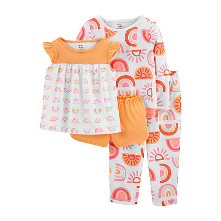 Carter's Toddler Girls 4-pc. Pajama Set, 3t , Orange