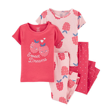 Carter's Toddler Girls 4-pc. Pajama Set, 4t , Pink