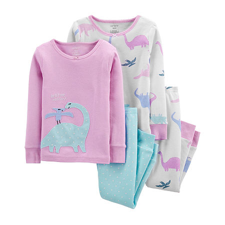 Carter's Toddler Girls 4-pc. Pant Pajama Set, 2t , Purple