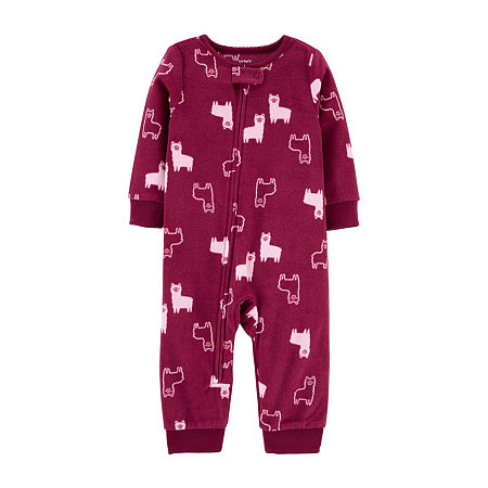 Carter's Toddler Girls Long Sleeve One Piece Pajama, 3t , Pink