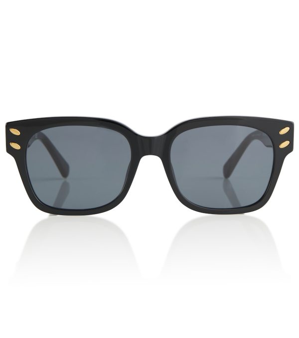 Chain-detail square sunglasses