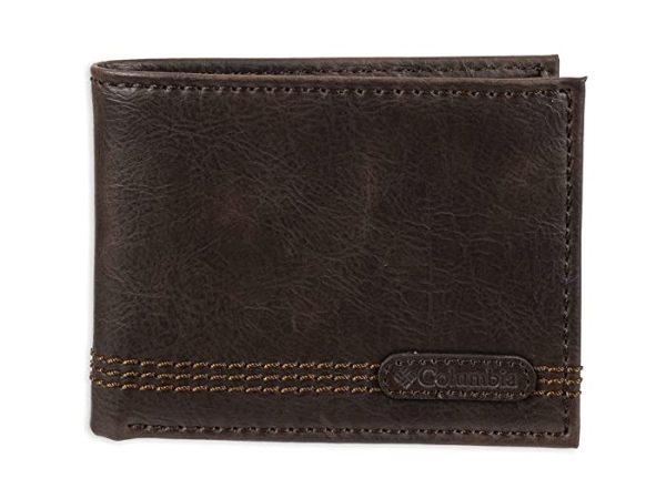 Columbia Men's Leather Extra Capacity Slimfold Wallet