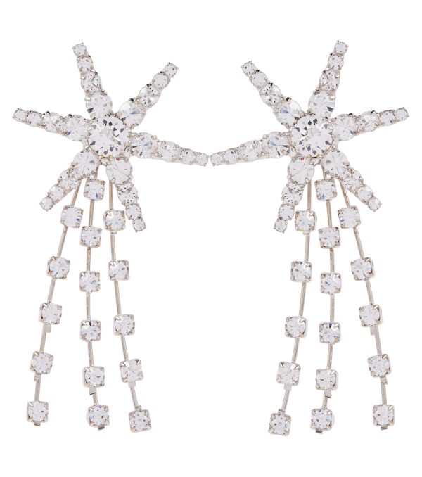 Comet crystal-embellished earrings