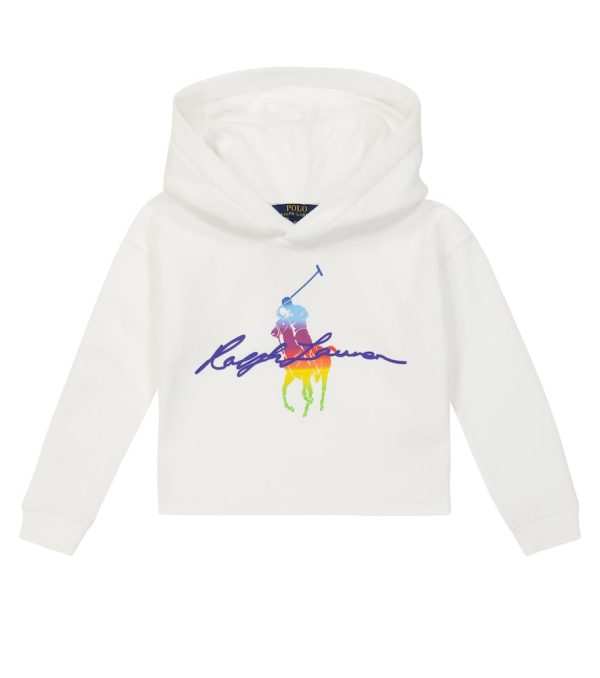 Cotton cropped hoodie