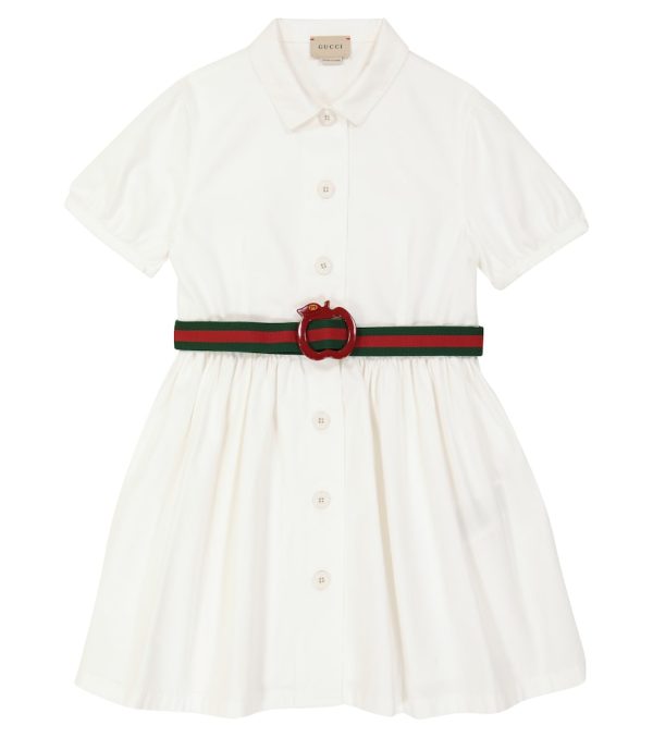 Cotton short-sleeved dress
