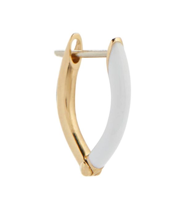 Cristina 18kt gold single hoop earring