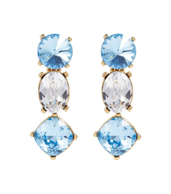 Crystal-embellished earrings