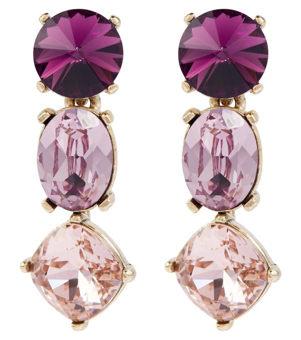 Crystal-embellished earrings