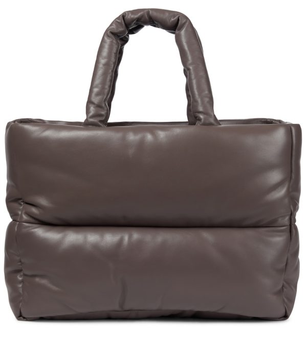 Dafne padded leather tote