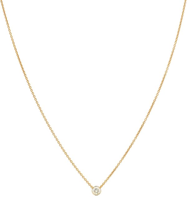 Diamante Simple 18kt gold and diamond necklace