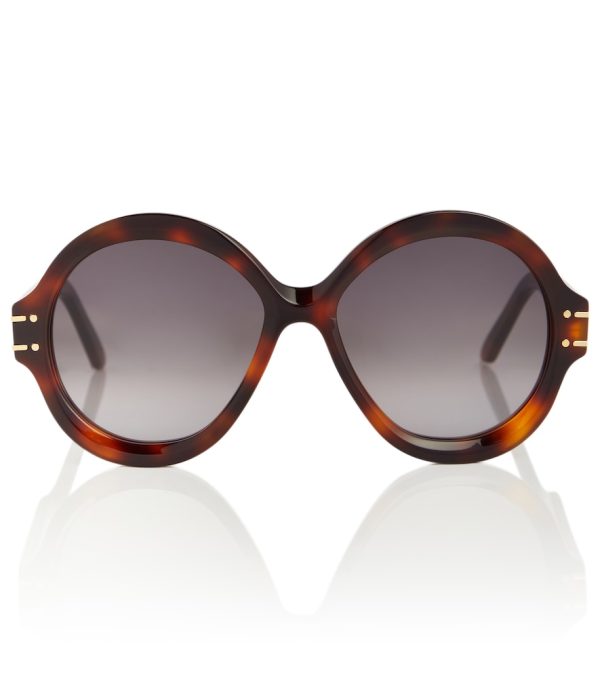 DiorSignature R1U round sunglasses
