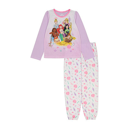 Disney Toddler Girls 2-pc. Princess Pant Pajama Set, 2t , Purple