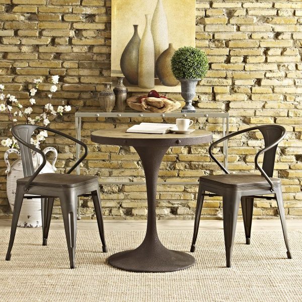 Drive 28" Round Wood Top Dining Table