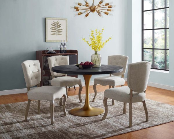 Drive 48" Round Wood Top Dining Table