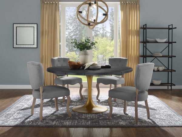 Drive 60" Oval Wood Top Dining Table