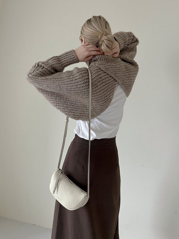 ERGHE Troy Mini Saddle Bag_Cream