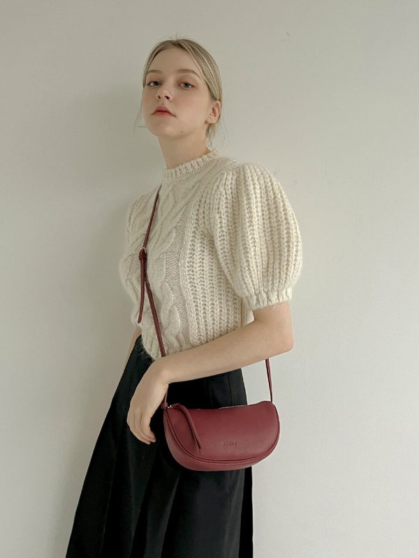 ERGHE Troy Mini Saddle Bag_Red Velvet