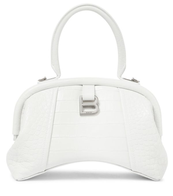 Editor Small croc-effect leather tote
