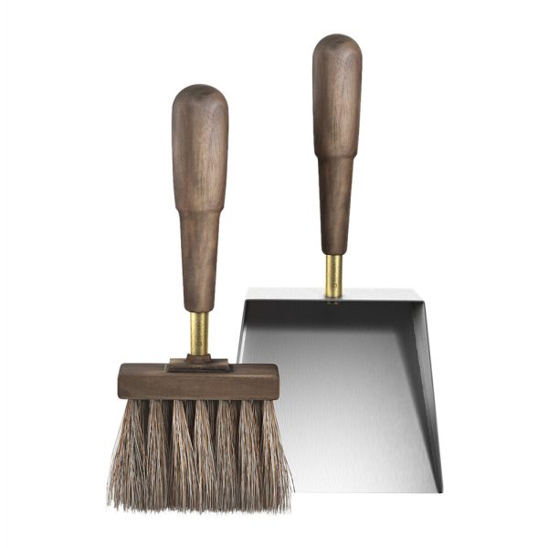 Eldvarm - Shovel and Brush Set - Silver