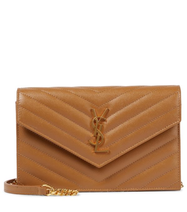 Envelope leather clutch