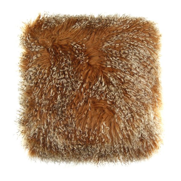 Essentials - Tibetan Sheepskin Cushion - 40x40cm - Sunset