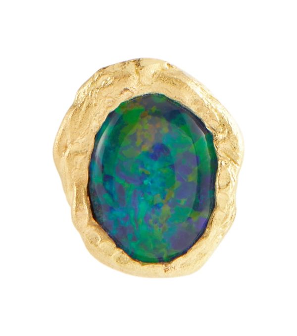 Exclusive to Mytheresa - 18kt gold single earring with opal