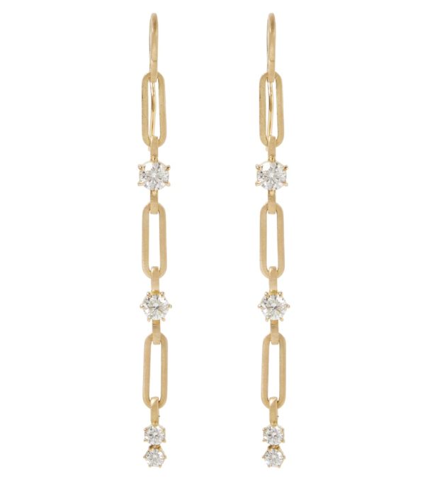 Exclusive to Mytheresa - Pia Small 18kt drop earrings with diamonds