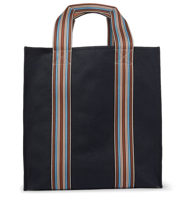 Exclusive to Mytheresa - The Suitcase Stripe canvas tote