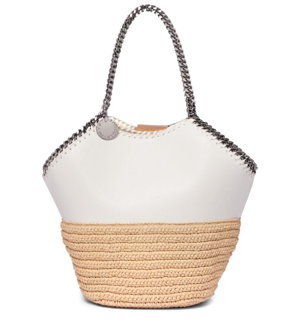 Falabella Medium raffia tote