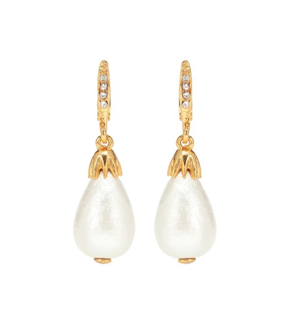 Faux pearl earrings