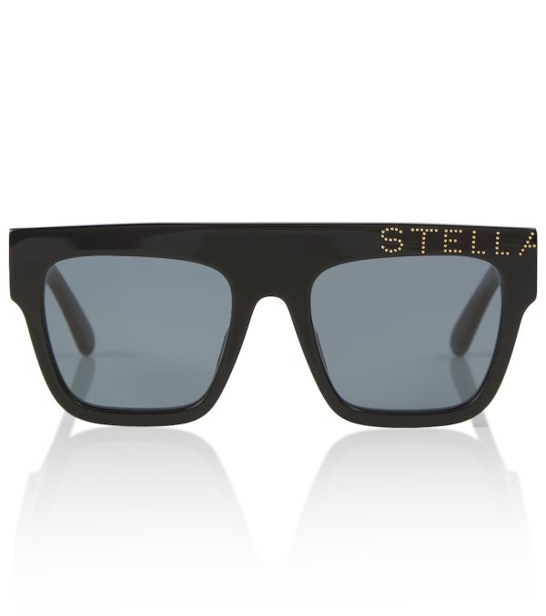 Flat-brow logo sunglasses